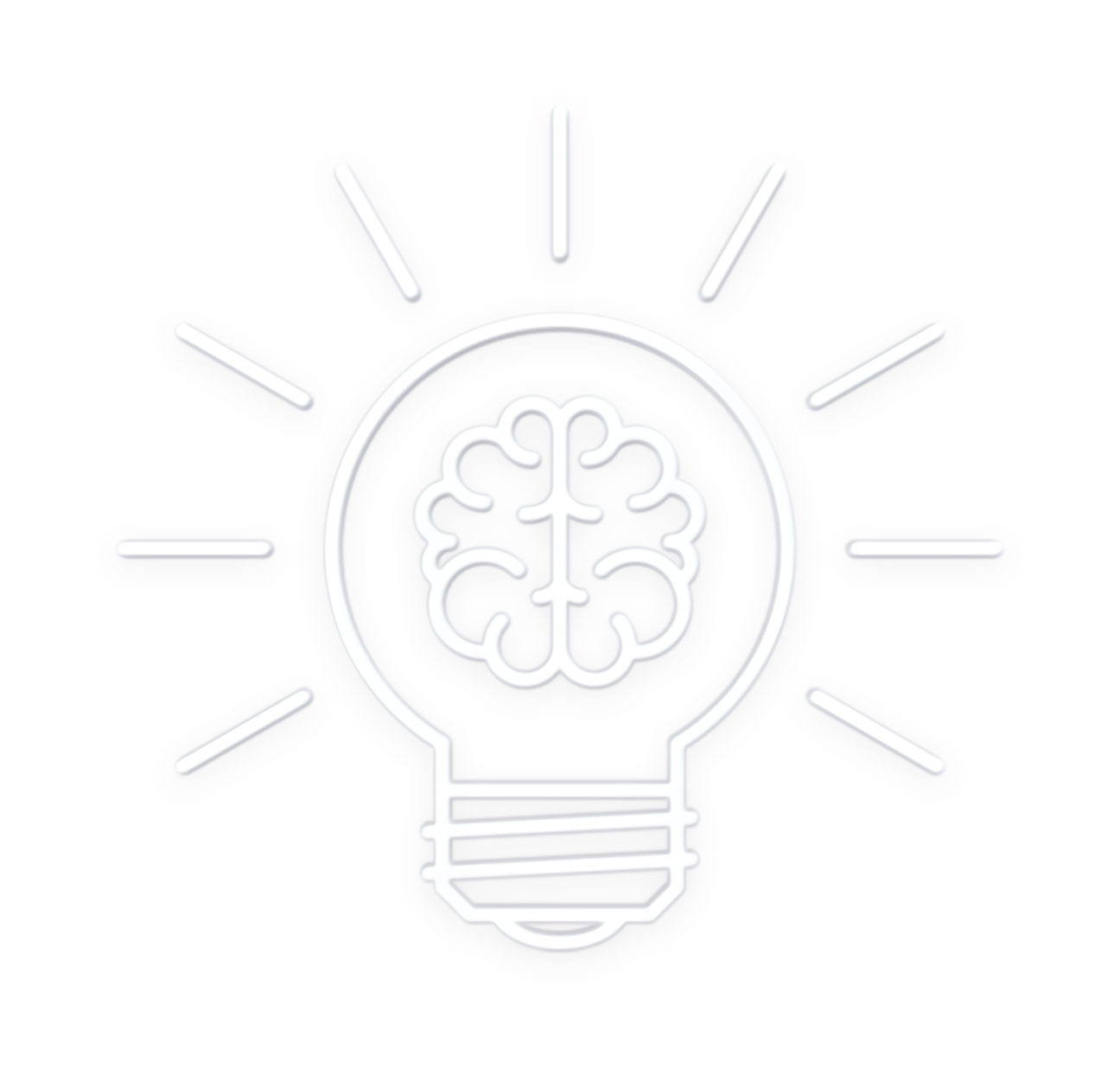 Logo: light bulb and brain inside